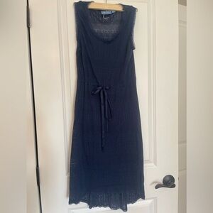 Simply Vera Wang Women’s Navy Dress Lace Overlay